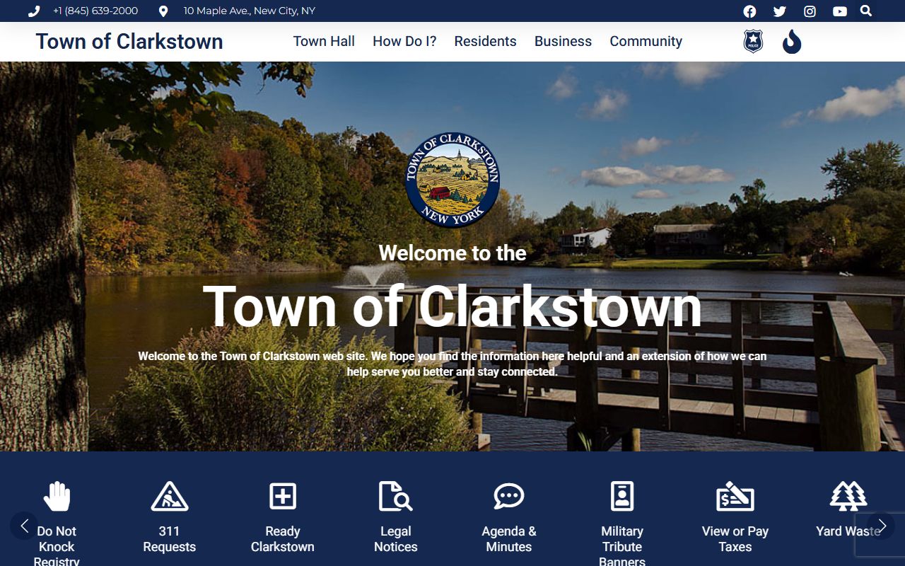 Town of Clarkstown website for divorce decree record information