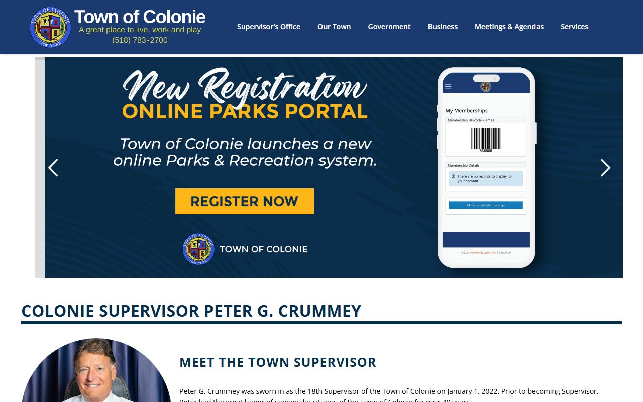 Town of Colonie official website for Colonie divorce decree information