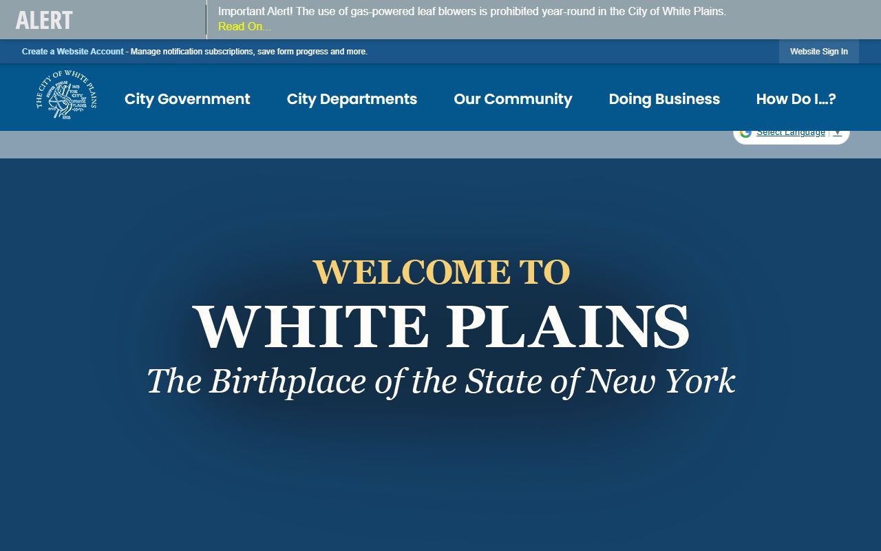 White Plains divorce decree City of White Plains website