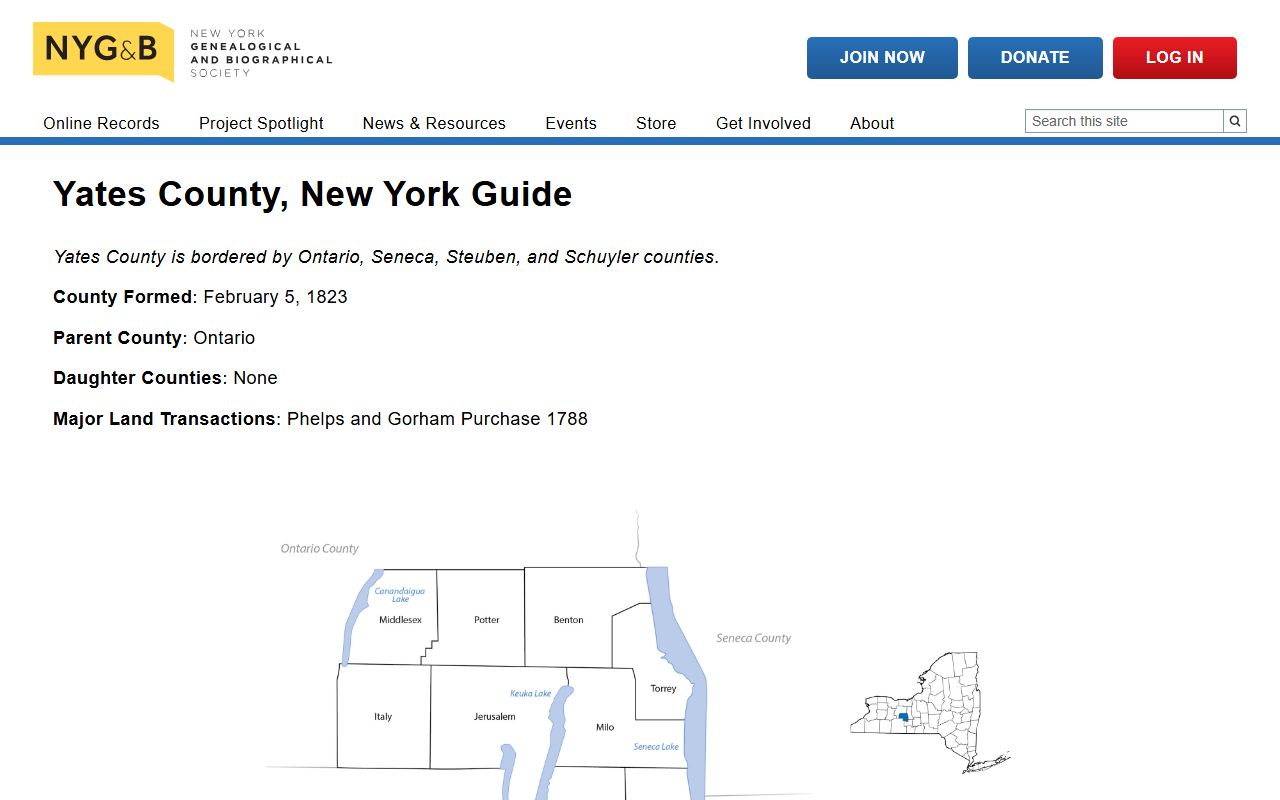 Yates County divorce decree records and genealogy guide for historical research